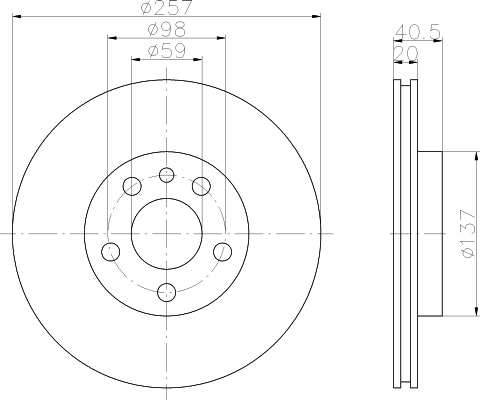 NF PARTS Тормозной диск NF1699095